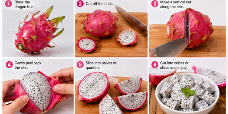 How to Cut a Dragon Fruit